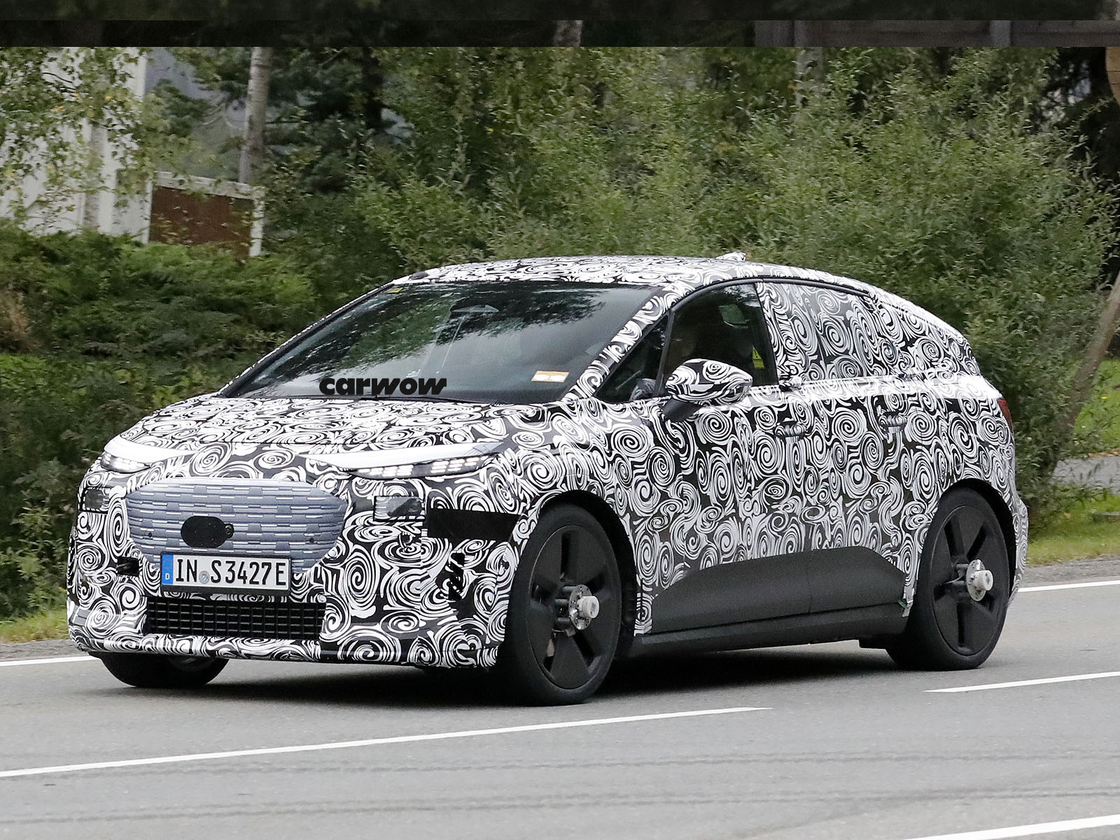 Audi A2 e-tron auf testfahrt