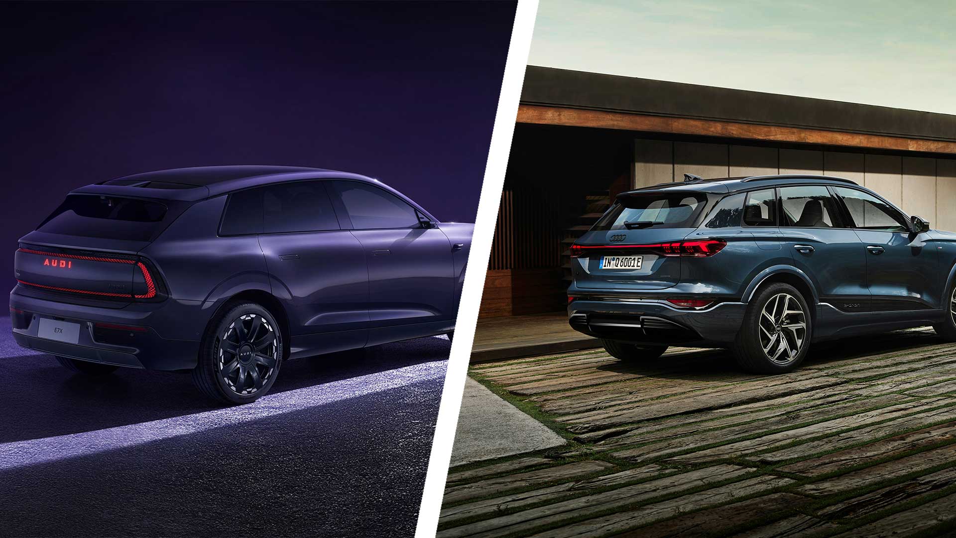 Audi-E7X-vs-Q6-e-tron-Seitlich-Heck