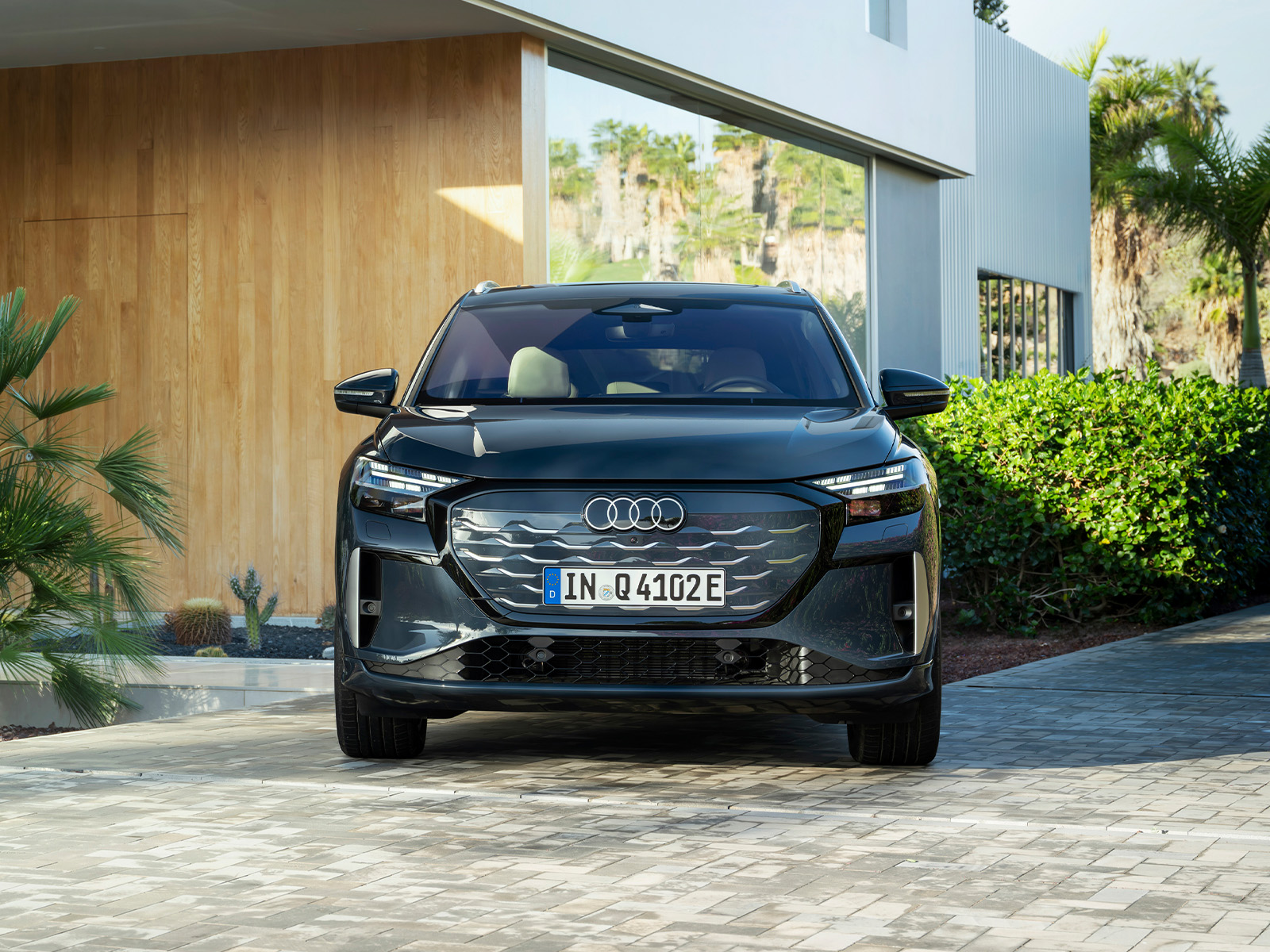 Audi Q4 e-tron Facelift 2026 Frontansicht