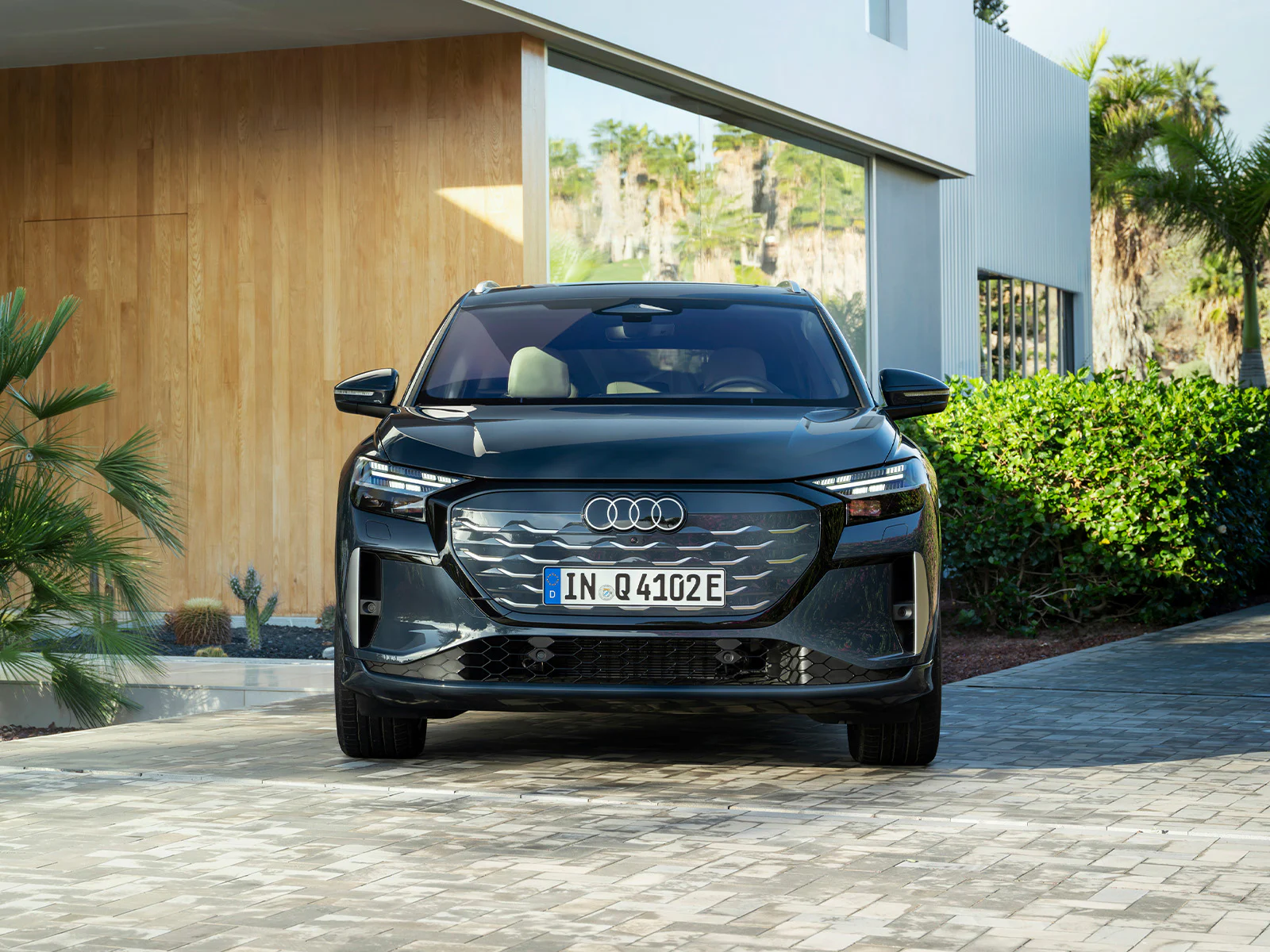 Audi Q4 e-tron Facelift 2026 Frontansicht