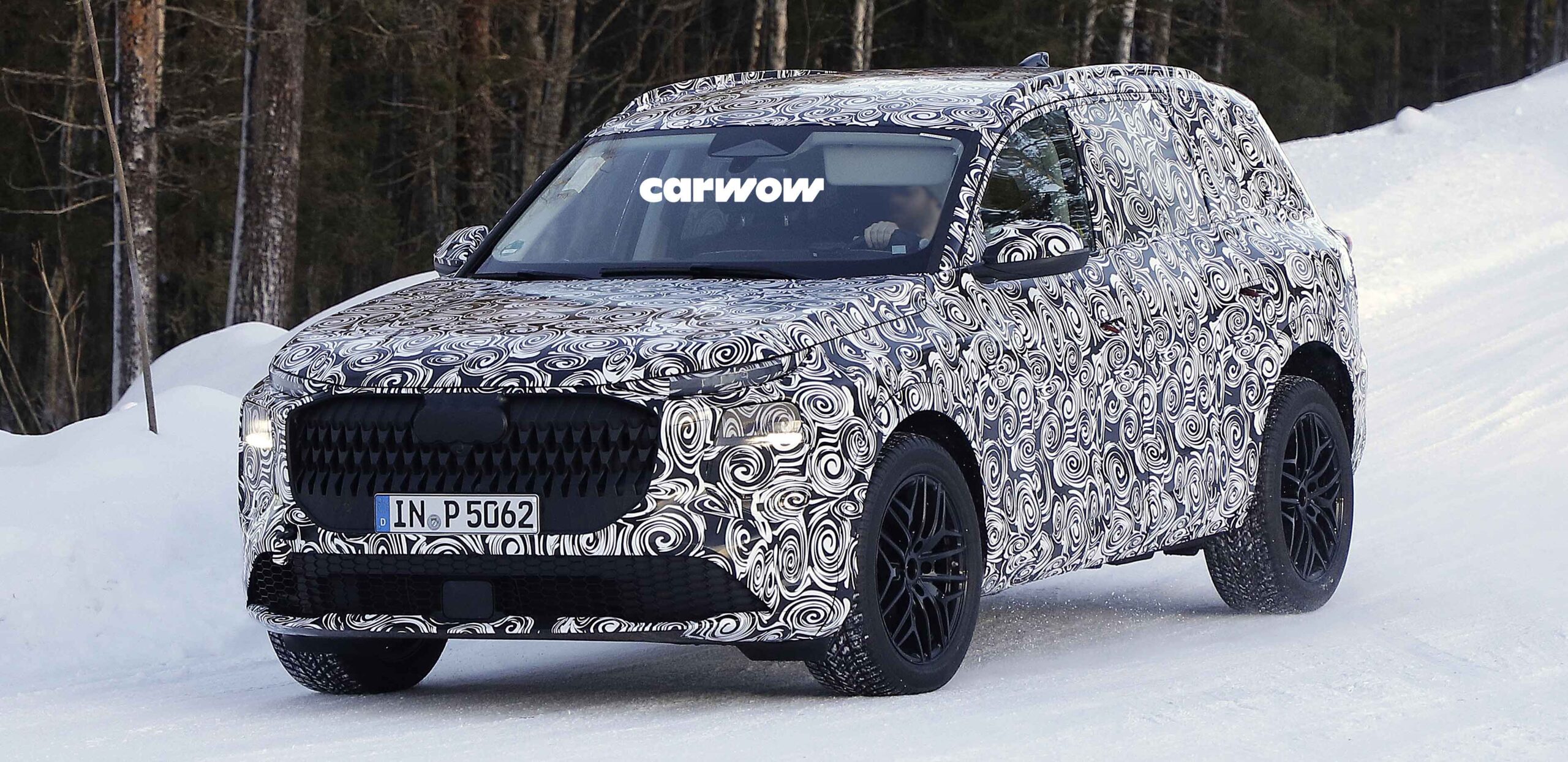 Audi Q9 prototype on test drive
