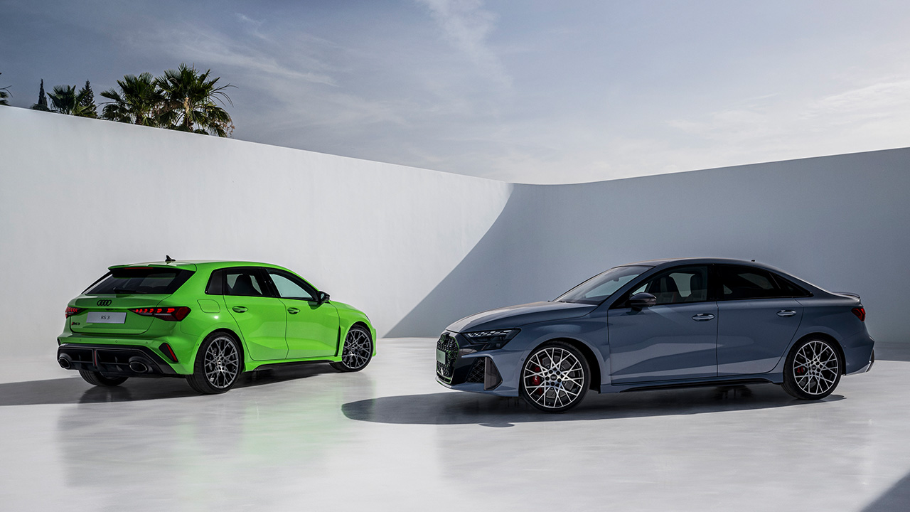 Audi RS3 Facelift Sportback und Limousine
