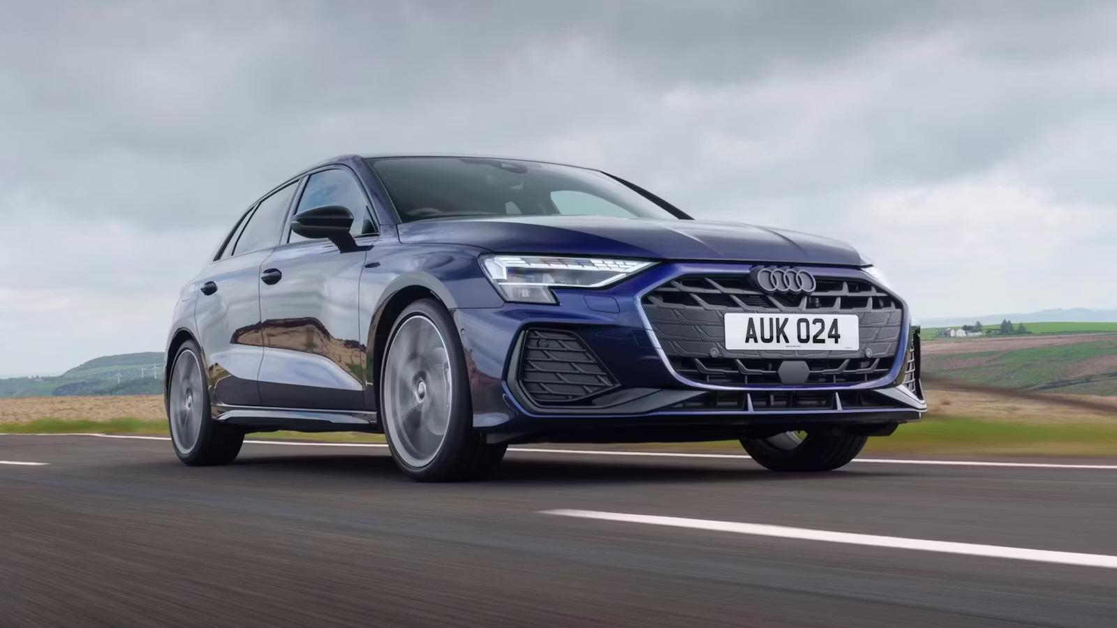 AudiA3frontquarterdriving