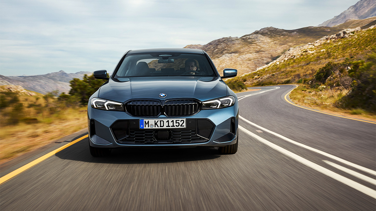 BMW 3er 2024 Facelift Frontansicht