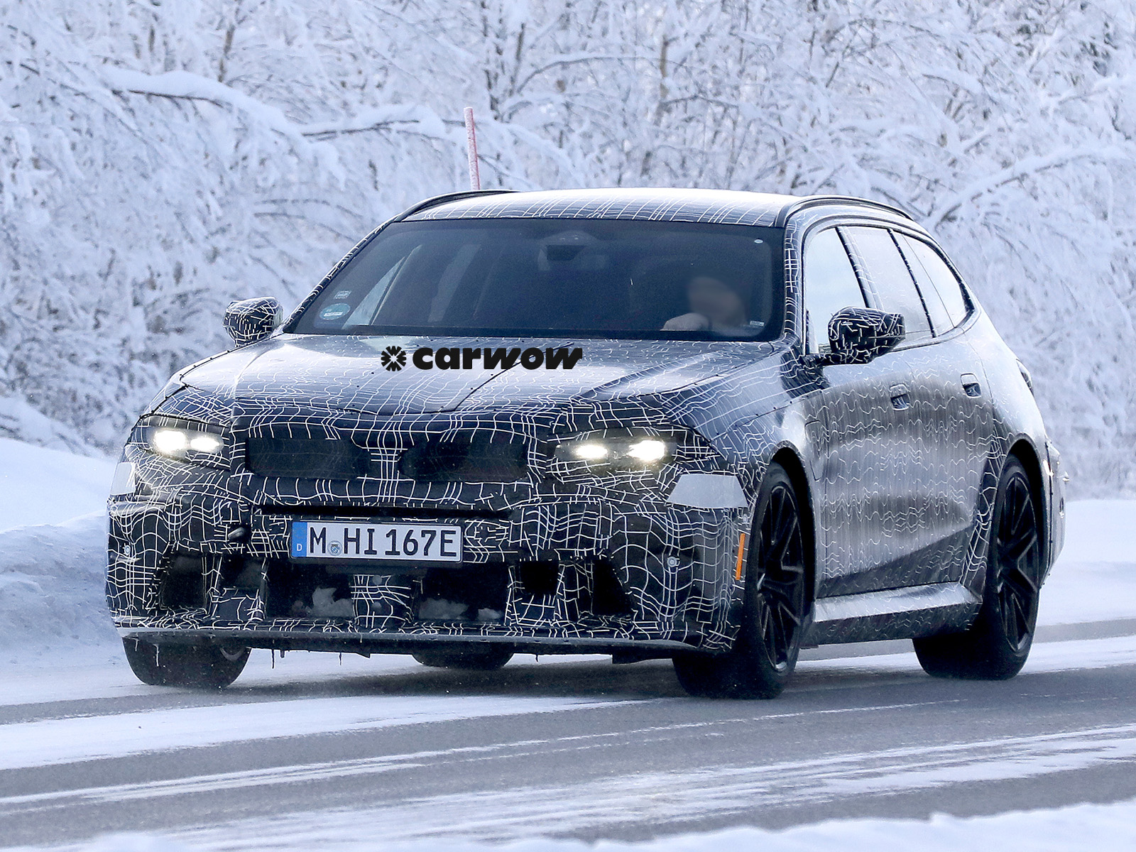 BMW M5 Facelift Wintertest Frontansicht