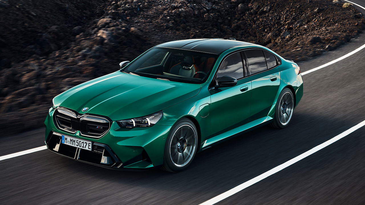 BMW M5 auf Fahrt