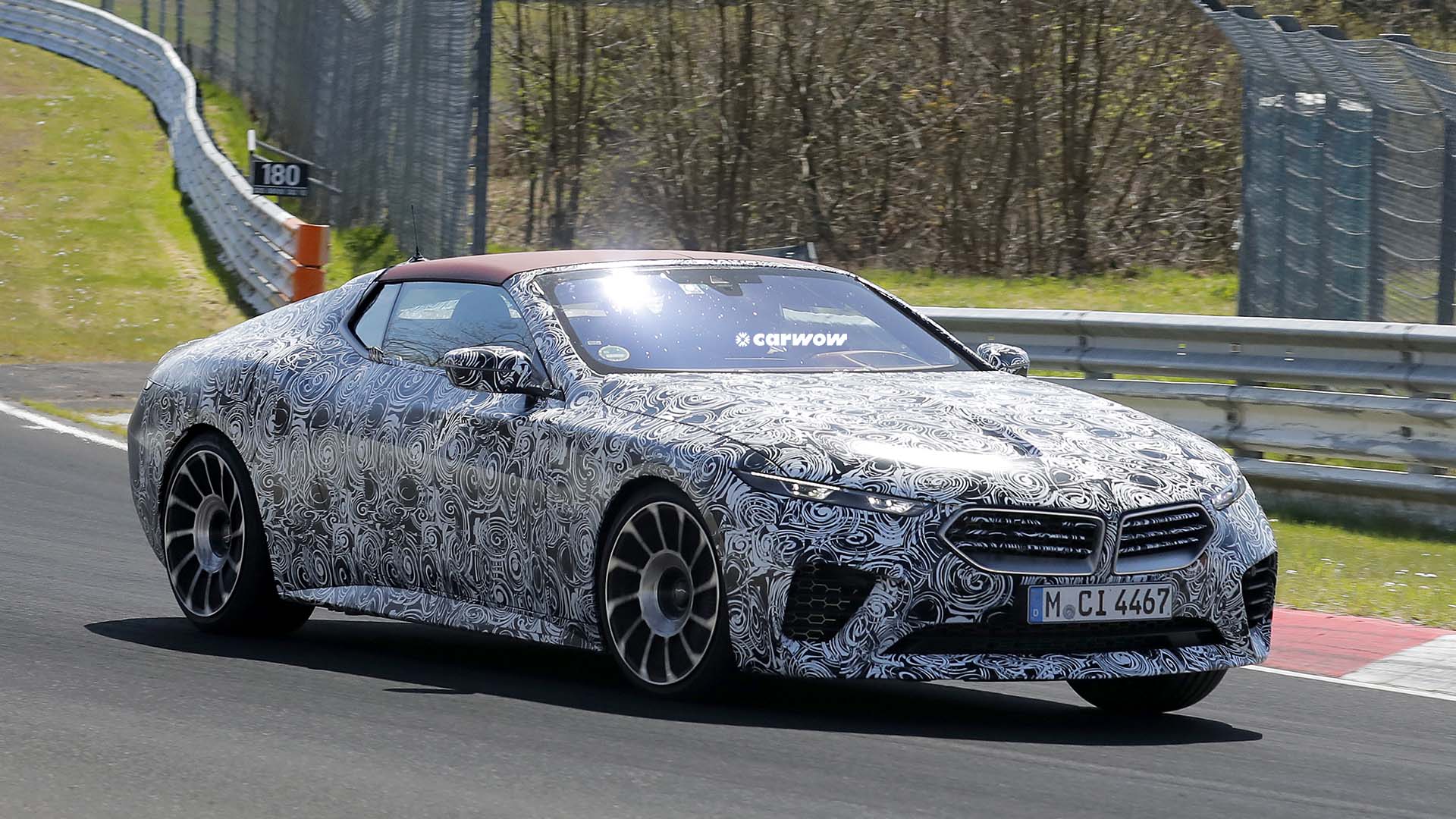 BMW Skytop 2026 auf Testfahrt Frontansicht