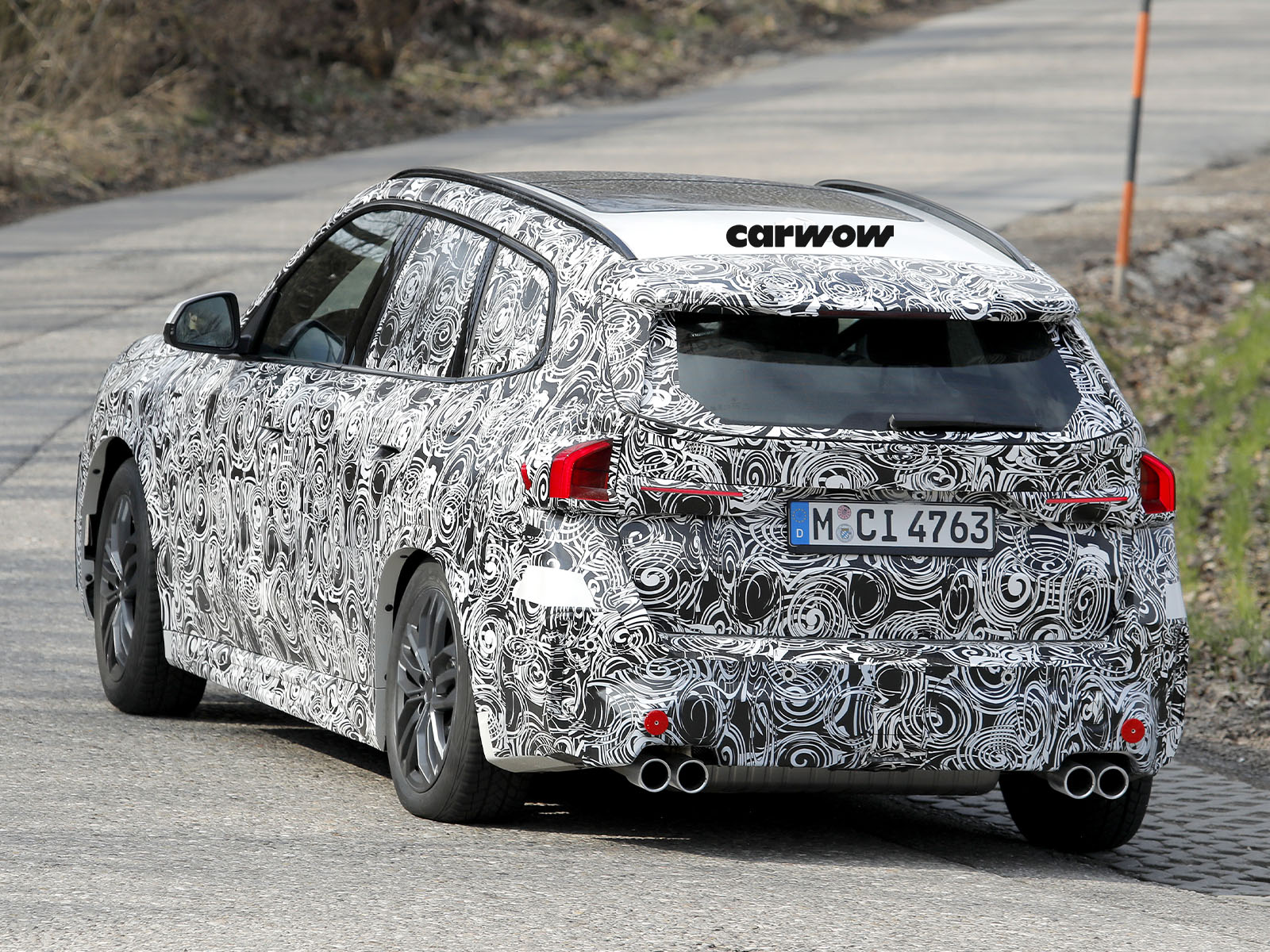 BMW X1 Testfahrt Heckansicht 2