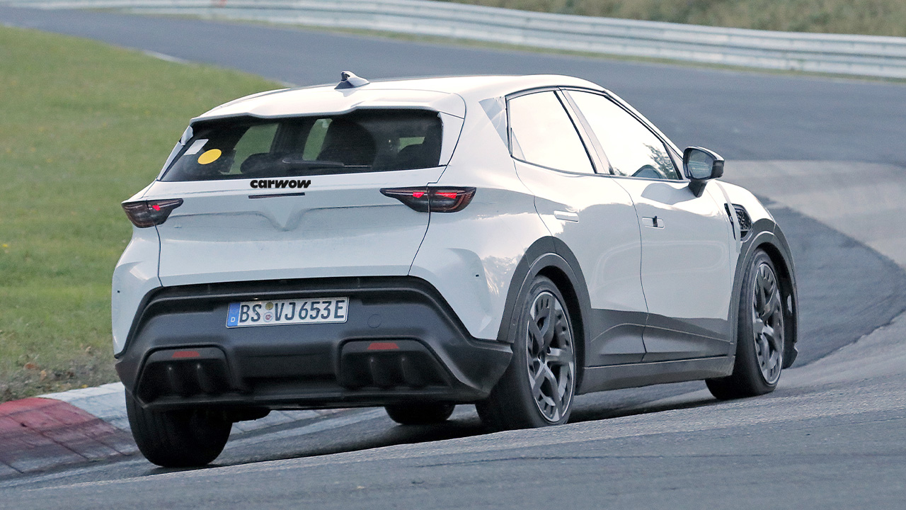 Cupra Raval almost uncamouflaged on test drive