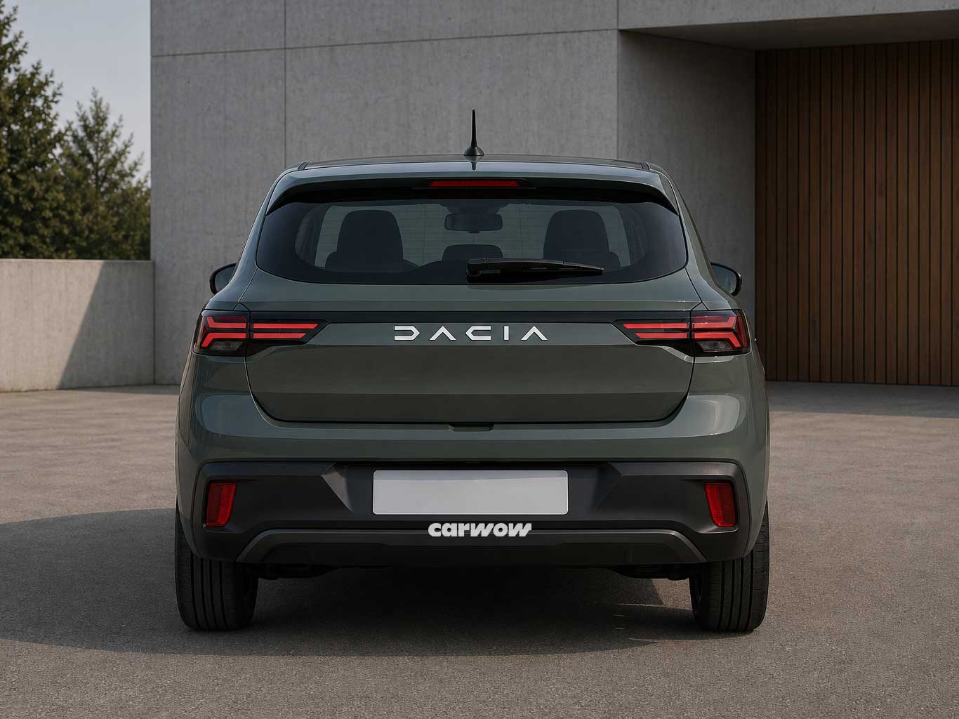 Dacia-Kompaktwagen-Render-Heck