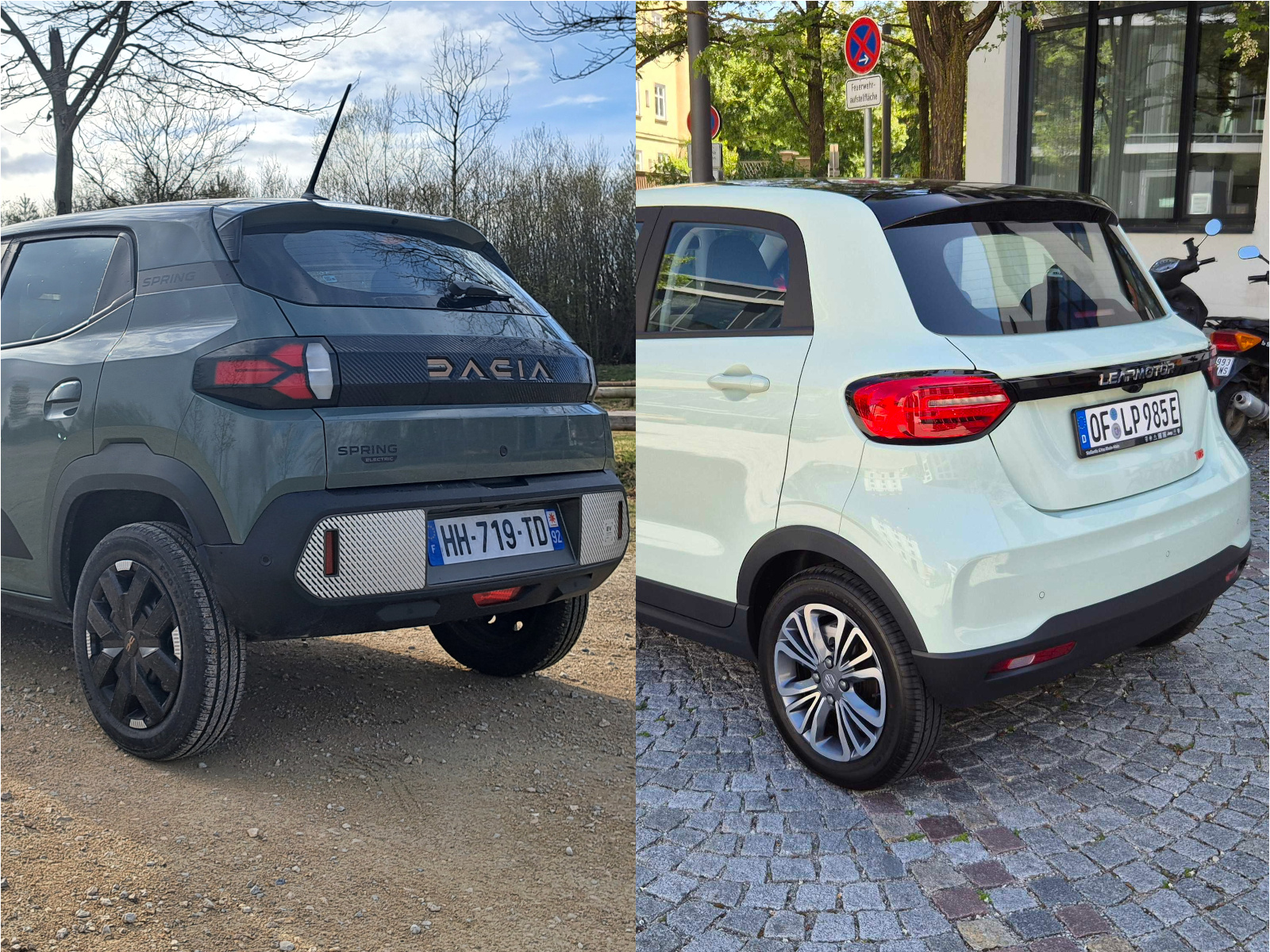 Dacia Spring vs Leapmotor T03 Heck-Verbleich