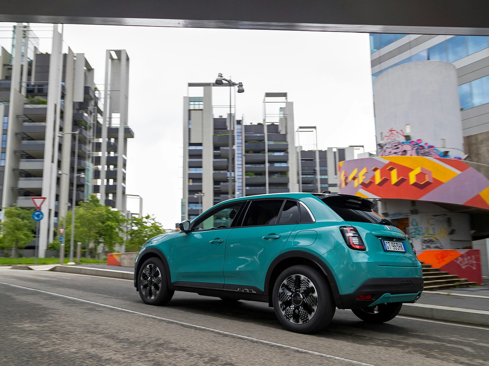 Fiat 600 Hybrid im Leasingangebot Oktober 2025 Heckansicht