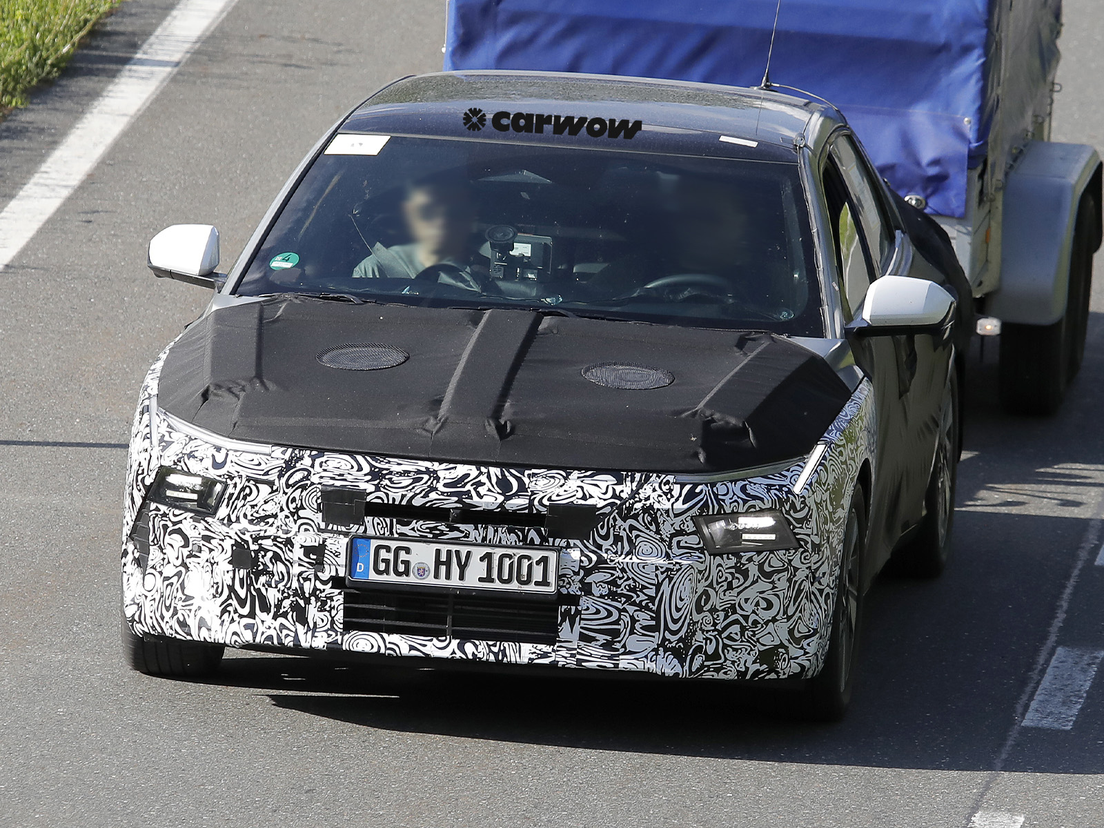 Hyundai Elantra auf Testfahrt 2026 Frontansicht