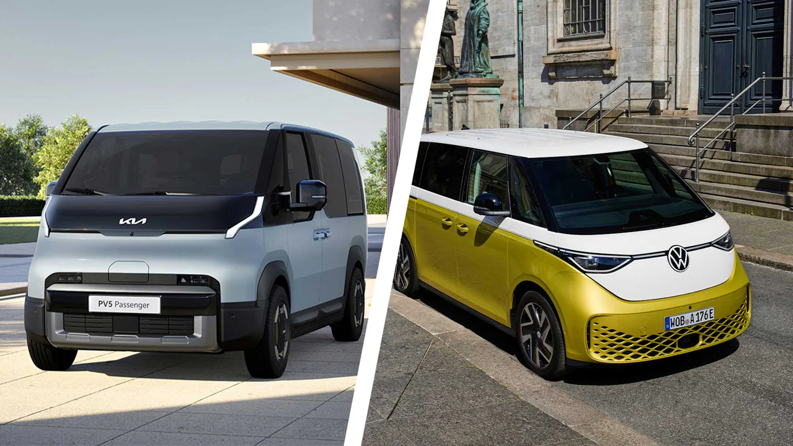 Kia-PV5-Passenger-vs-VW-ID.Buzz-Front