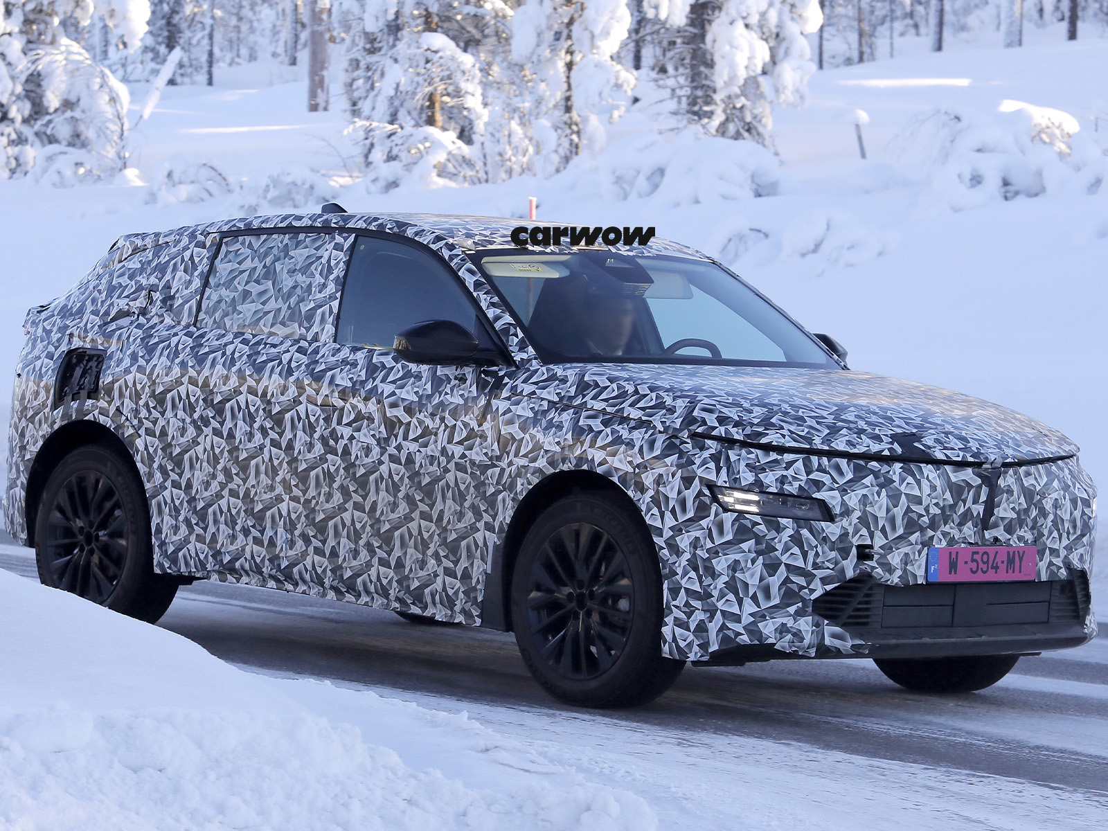 Lancia Gamma auf Testfahrt Frontansicht 2