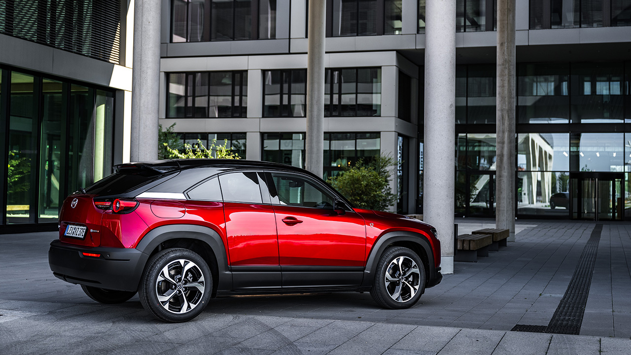 Mazda MX30 2025 Heckansicht