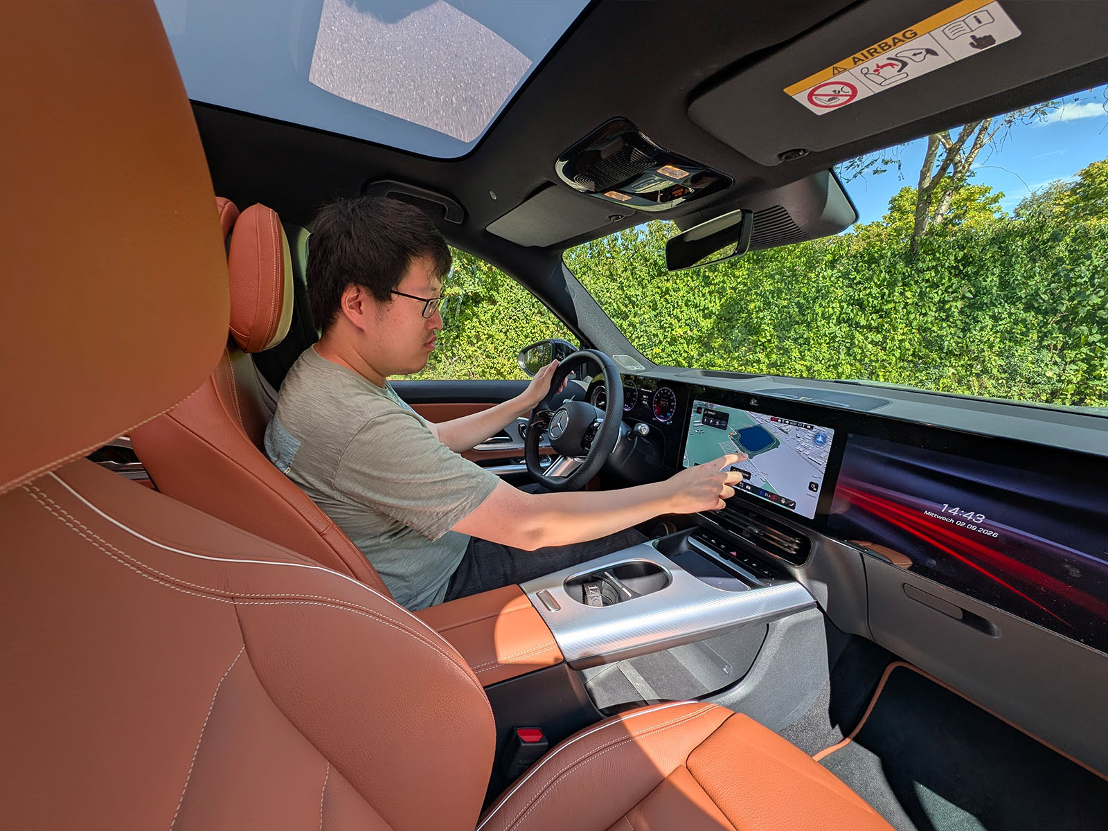 Mercedes GLB elektrisch Infotainment Patrik Chen
