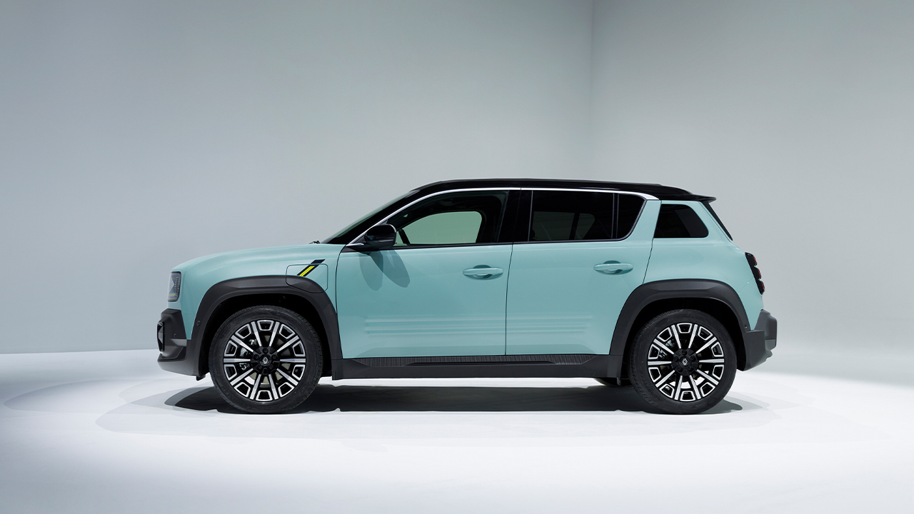 Renault 4 e-tech electric Seitenansicht