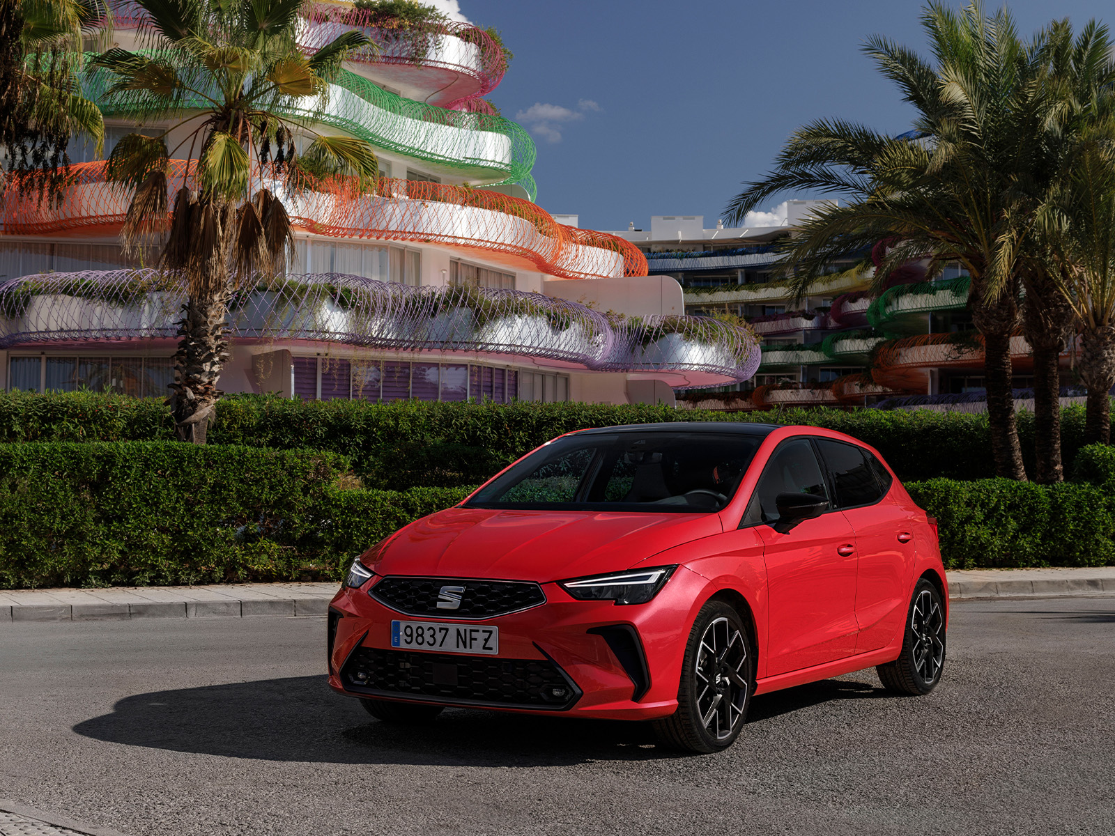 Seat Ibiza Zweites Facelift 2026 rot Statisch