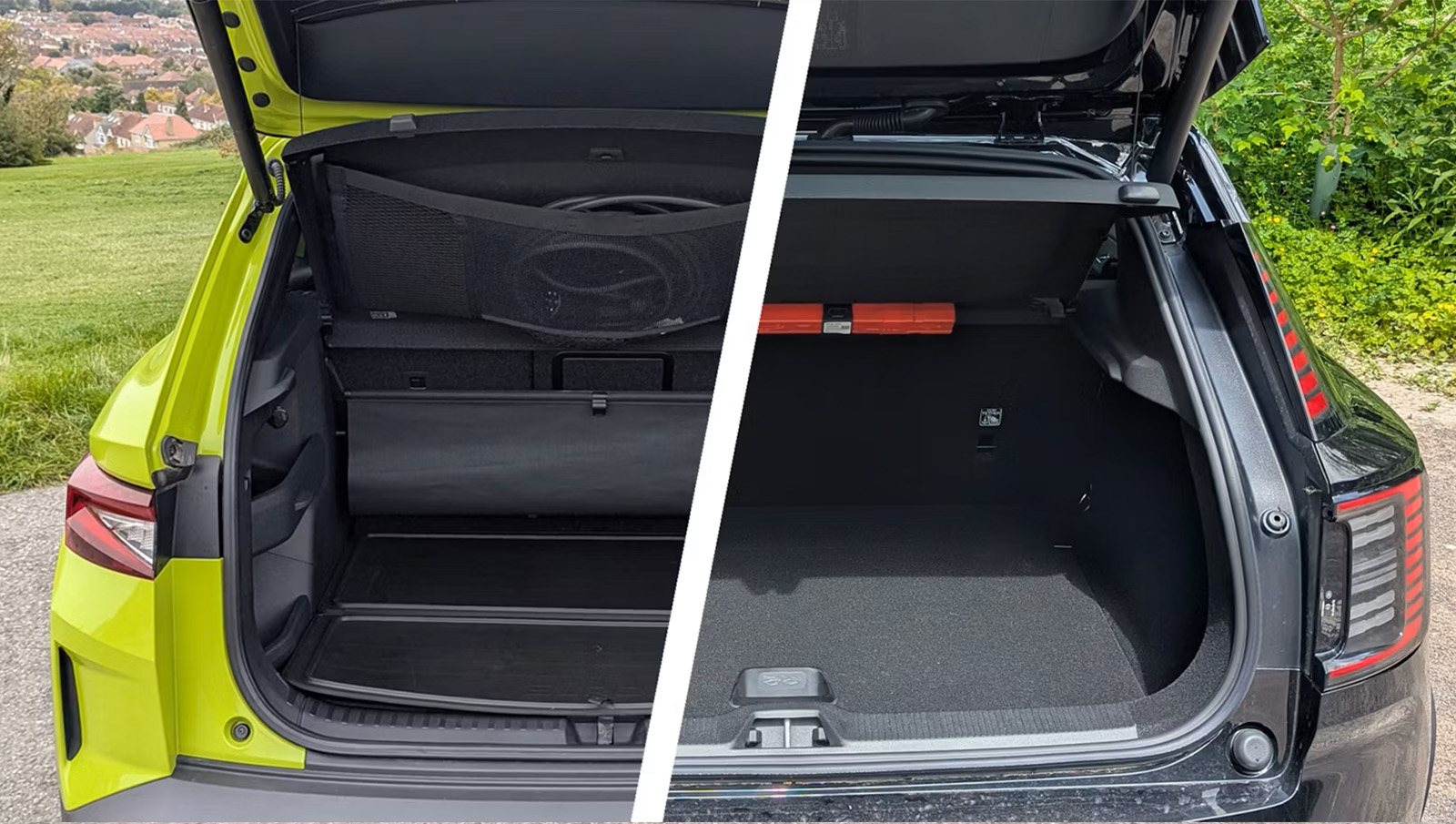 Skoda Elroq RS vs Volvo EX30 Kofferraum