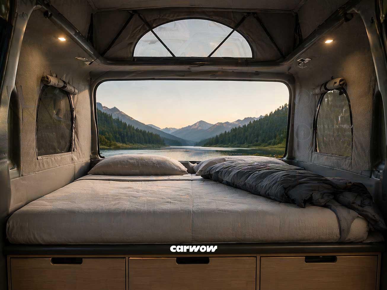 Skoda-Enyaq-Camper-Schlafen