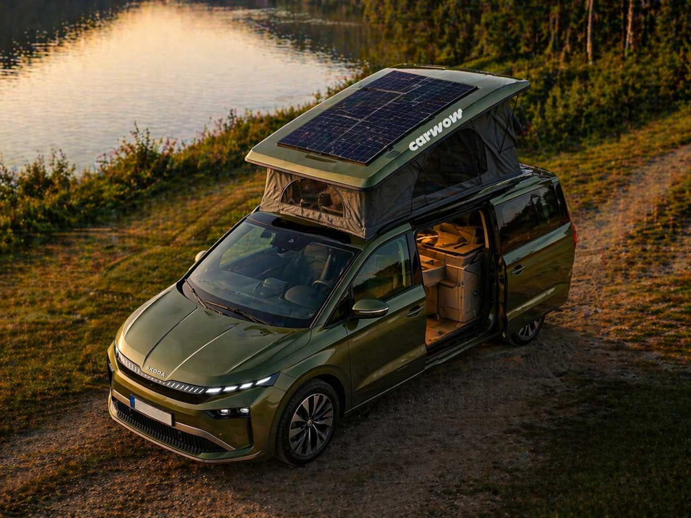 Skoda-Enyaq-Camper-Vogelperspektive