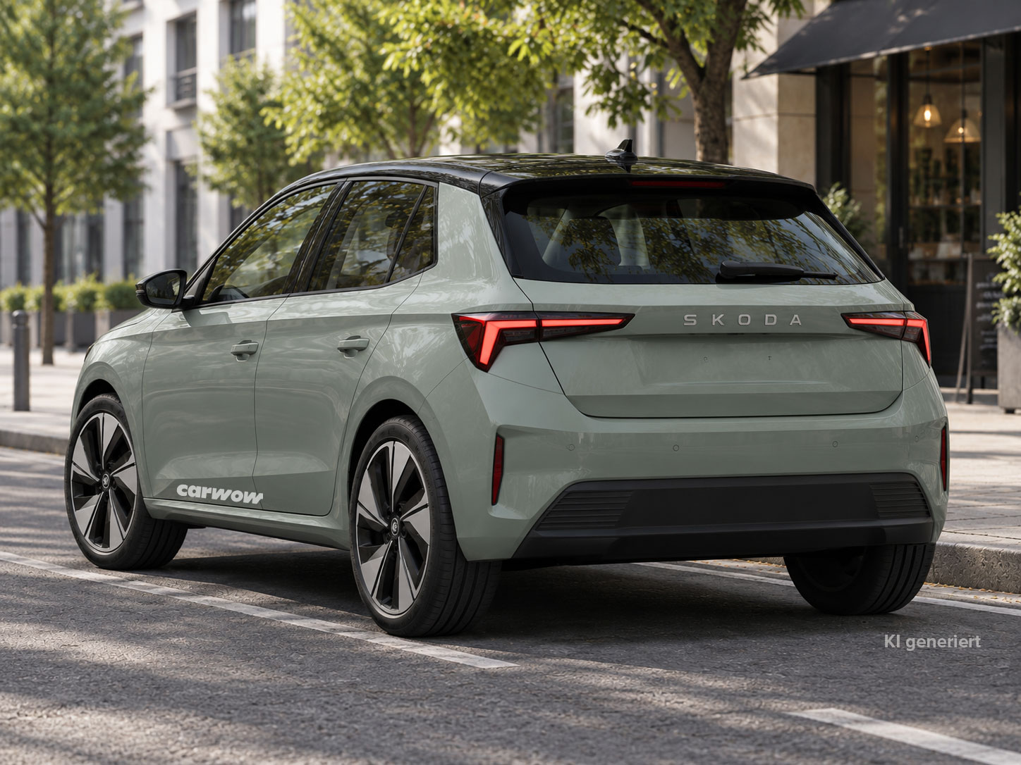 Skoda-Fabia-Elektro-Render-Heck