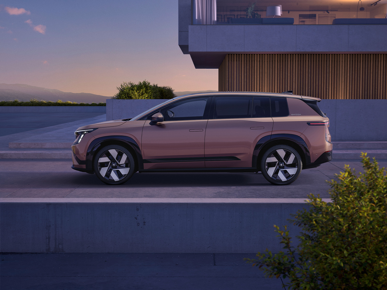 Skoda Peaq Weltpremiere Seitenansiht 2
