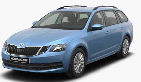 Skoda denim blau