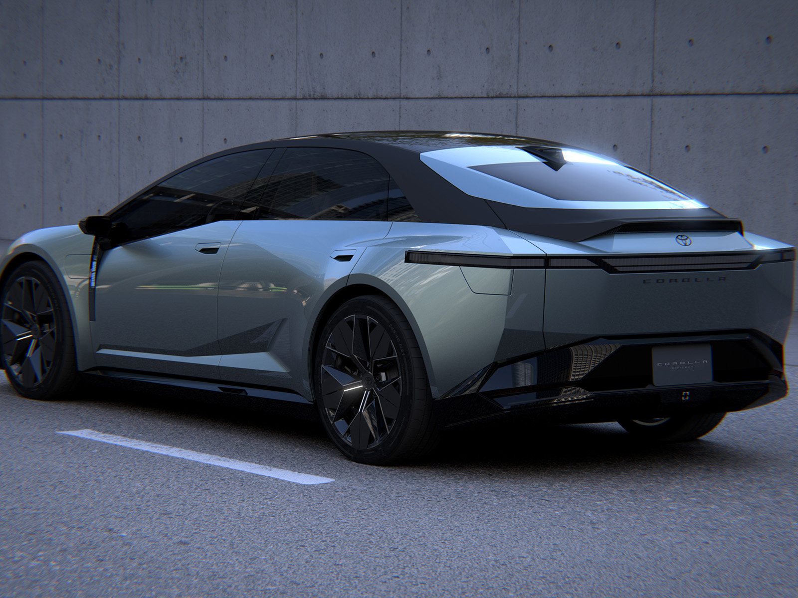 Toyota Corolla Concept 2025 Seitenansicht