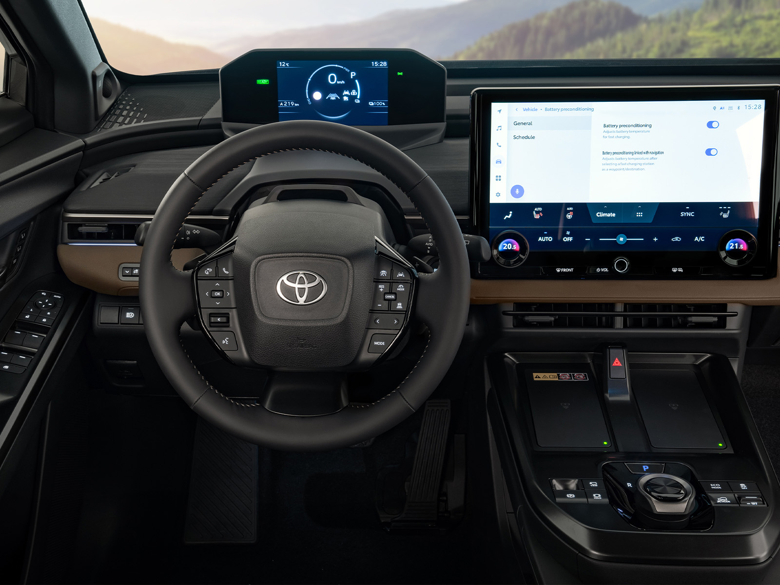 Toyota bZ4X Touring Vorstellung Cockpit