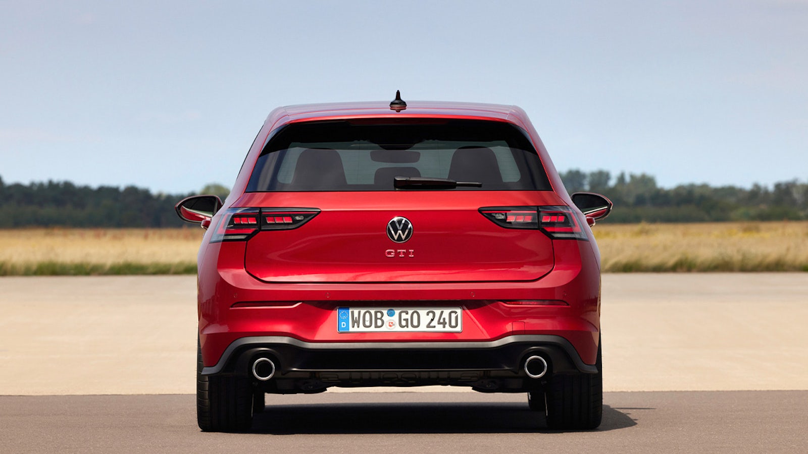 VW Golf GTI Facelift Heckansicht