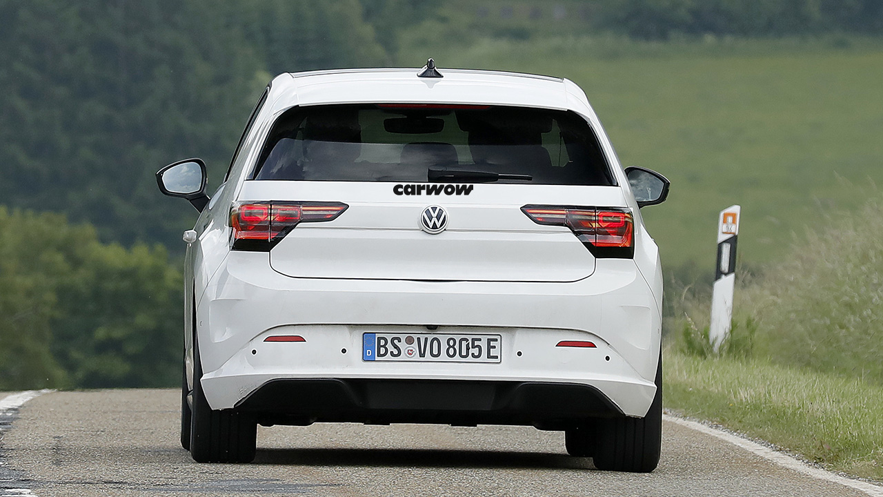 VW ID2 on test drive rear view 2