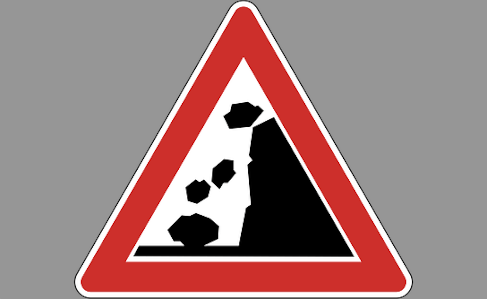 Verkehrsschild_Steinschlag