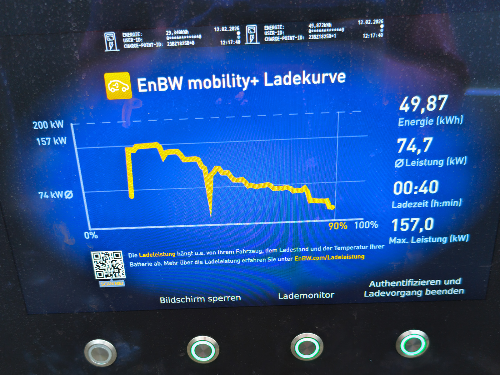 Volvo EX30 Laden mit Vorkonditionierung