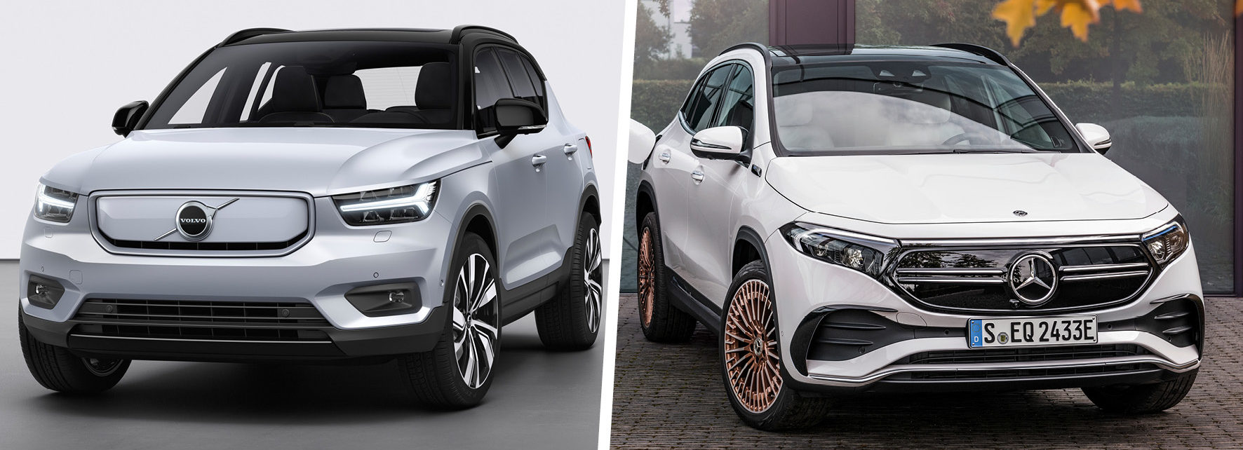 Volvo XC40 Recharge Pure Electric vs Mercedes EQA 2021