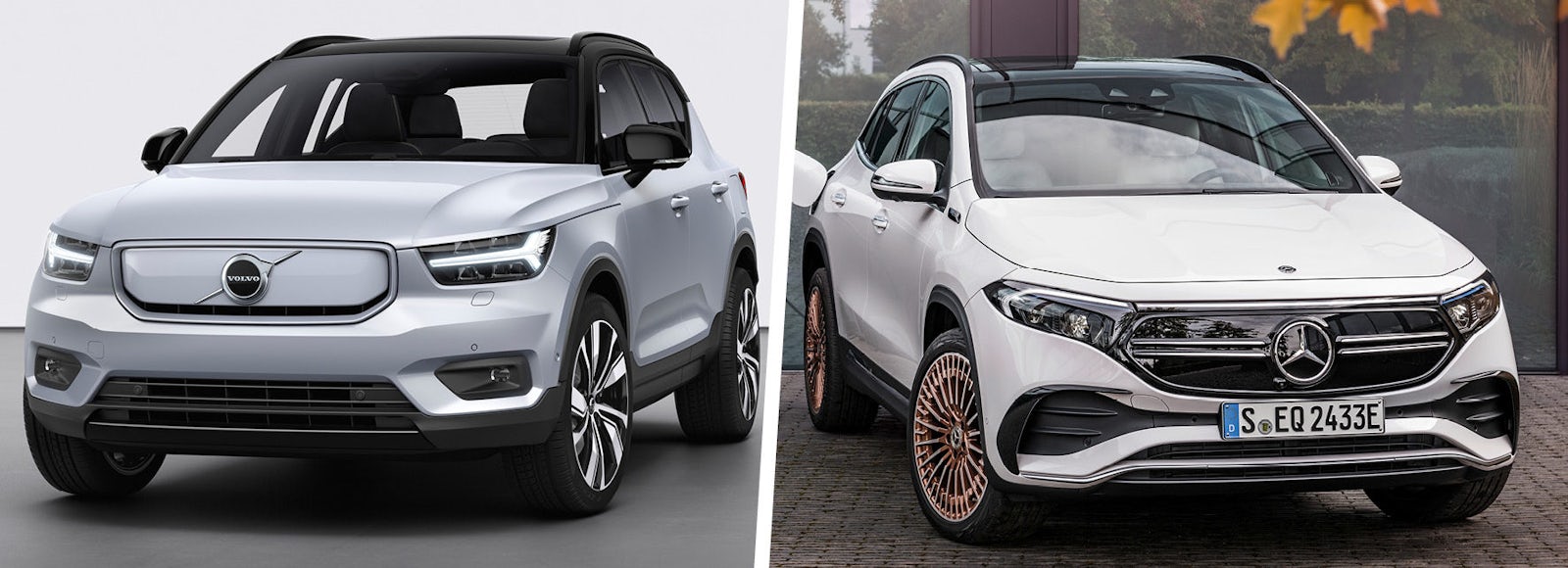 Volvo XC40 Recharge Pure Electric vs Mercedes EQA 2021