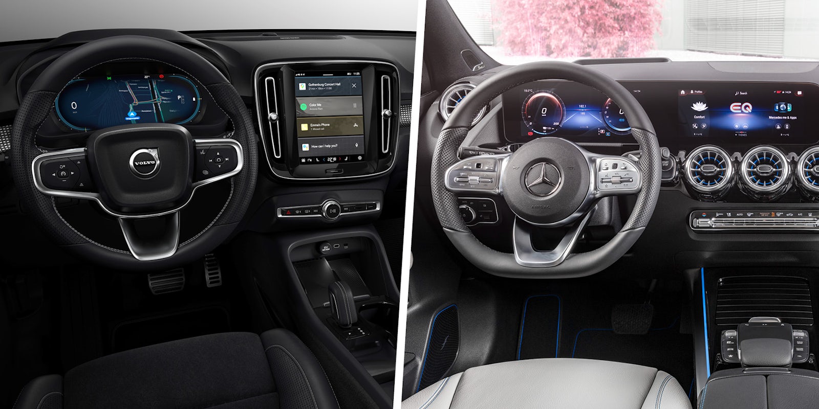 Volvo XC40 Recharge Pure Electric vs Mercedes EQA 2021