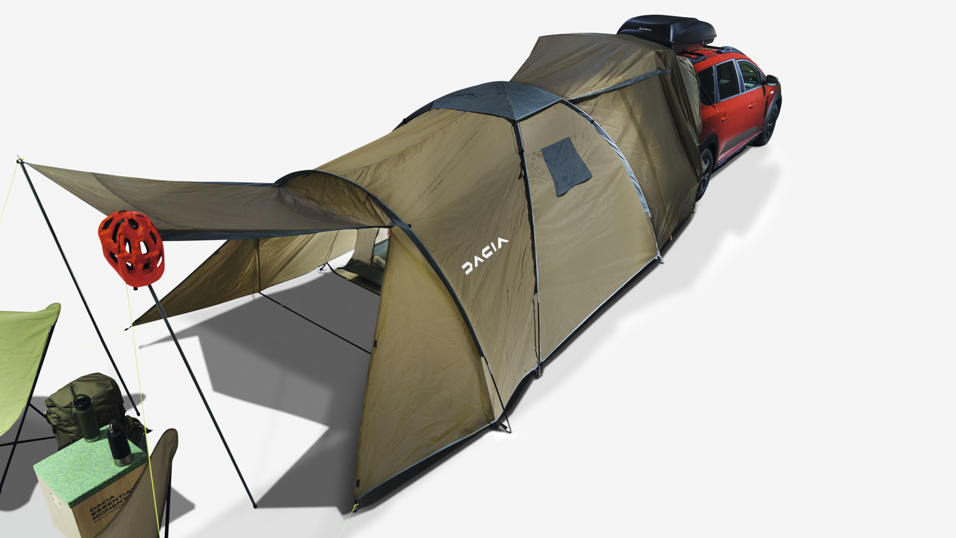 Joggers with camper equipment