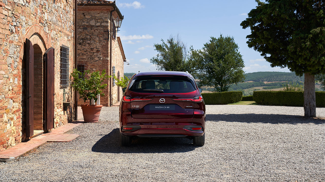 Mazda CX-80 Heckansicht